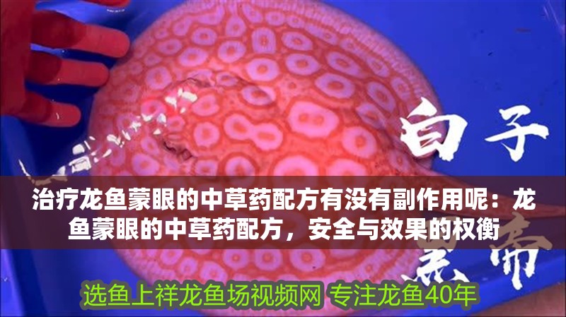 治療龍魚蒙眼的中草藥配方有沒有副作用呢：龍魚蒙眼的中草藥配方，安全與效果的權衡 治療龍魚蒙眼的中草藥配方有沒有副作用呢：龍魚蒙眼的中草藥配方，安全與效果的權衡 水族問答