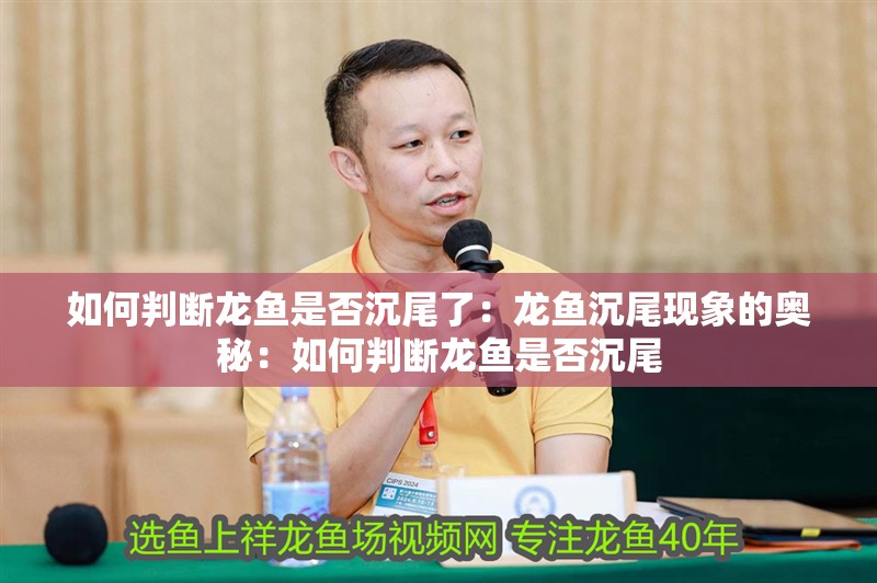 如何判斷龍魚(yú)是否沉尾了：龍魚(yú)沉尾現(xiàn)象的奧秘：如何判斷龍魚(yú)是否沉尾