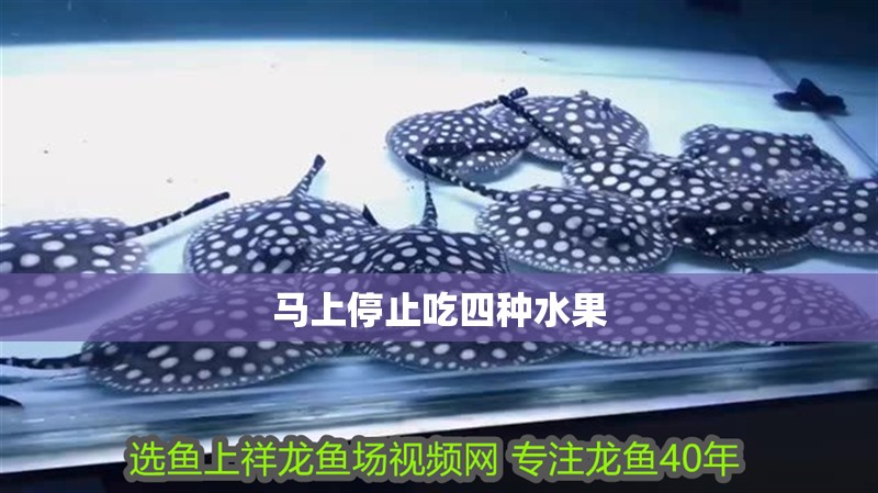 馬上停止吃四種水果