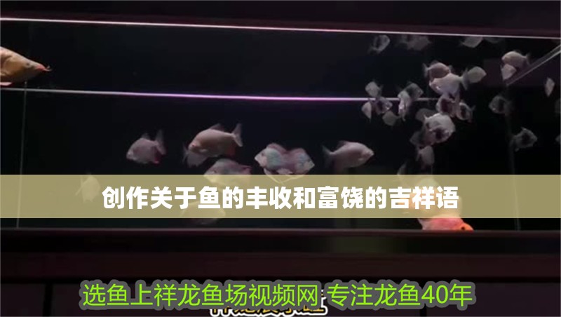 創(chuàng)作關(guān)于魚的豐收和富饒的吉祥語