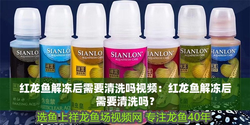 紅龍魚解凍后需要清洗嗎視頻：紅龍魚解凍后需要清洗嗎？