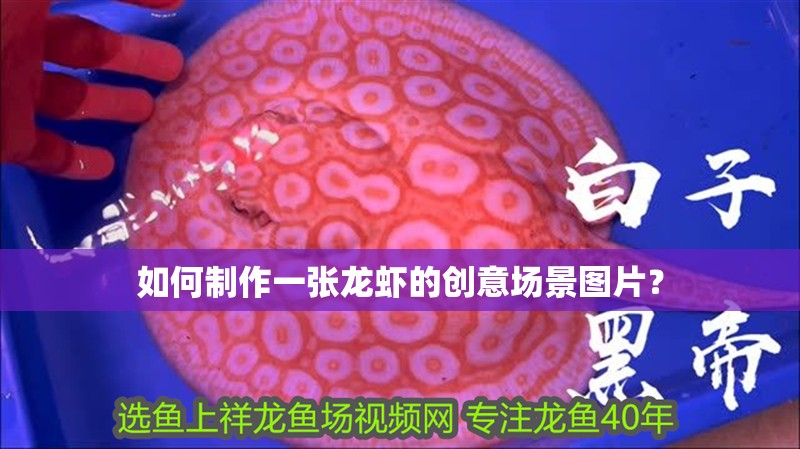 如何制作一張龍蝦的創意場景圖片？