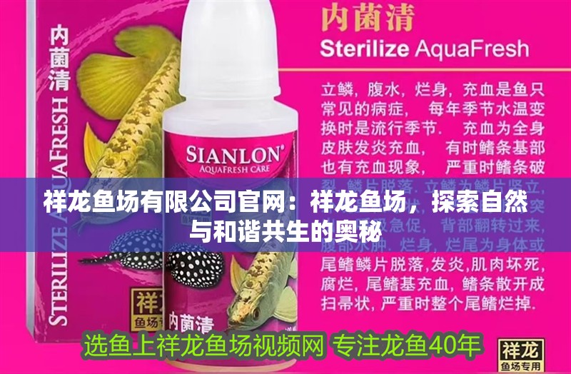 祥龍魚場有限公司官網：祥龍魚場，探索自然與和諧共生的奧秘