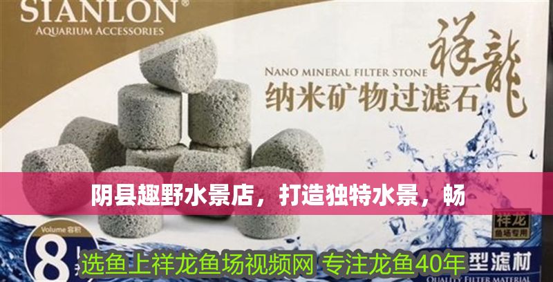 陰縣趣野水景店，打造獨特水景，暢