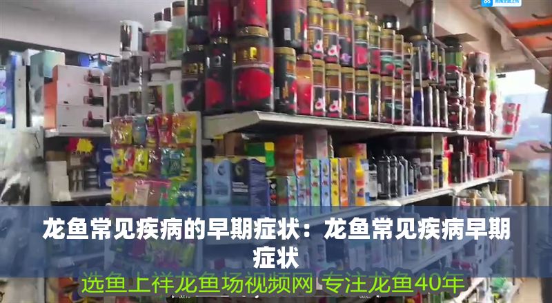 龍魚常見疾病的早期癥狀：龍魚常見疾病早期癥狀 龍魚常見疾病的早期癥狀：龍魚常見疾病早期癥狀 龍魚百科 第2張