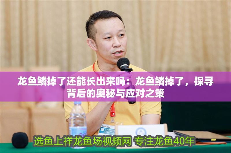 龍魚鱗掉了還能長出來嗎：龍魚鱗掉了，探尋背后的奧秘與應對之策