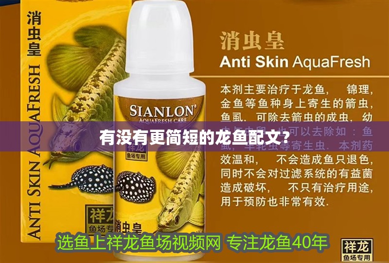 有沒有更簡(jiǎn)短的龍魚配文？ 有沒有更簡(jiǎn)短的龍魚配文？ 龍魚百科