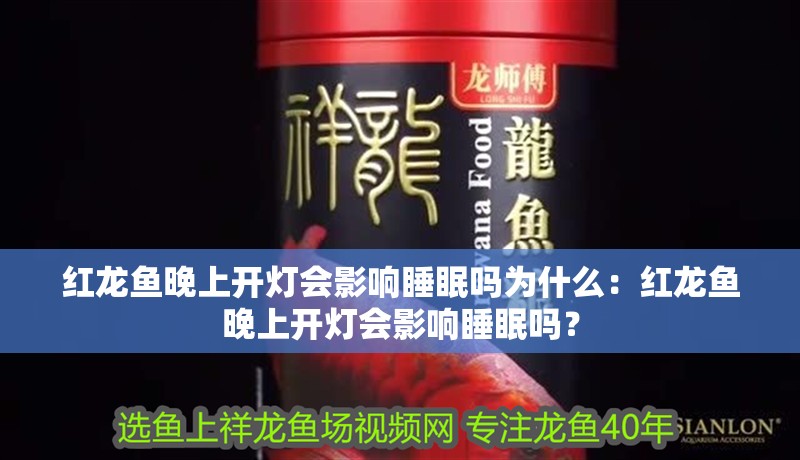 紅龍魚晚上開燈會影響睡眠嗎為什么：紅龍魚晚上開燈會影響睡眠嗎？
