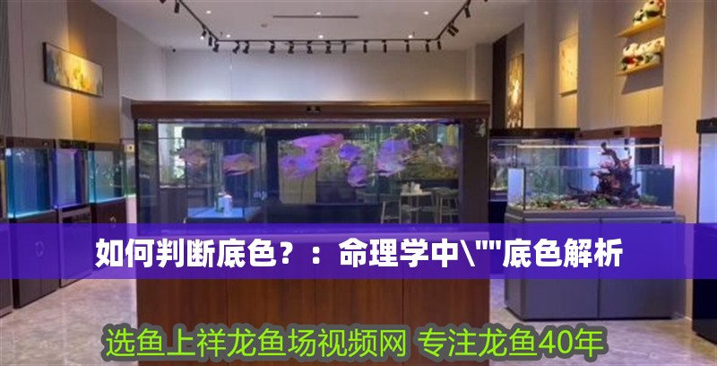 如何判斷底色？：命理學(xué)中\(zhòng)