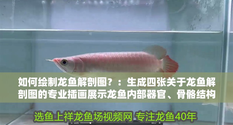 如何繪制龍魚解剖圖？：生成四張關(guān)于龍魚解剖圖的專業(yè)插畫展示龍魚內(nèi)部器官、骨骼結(jié)構(gòu)
