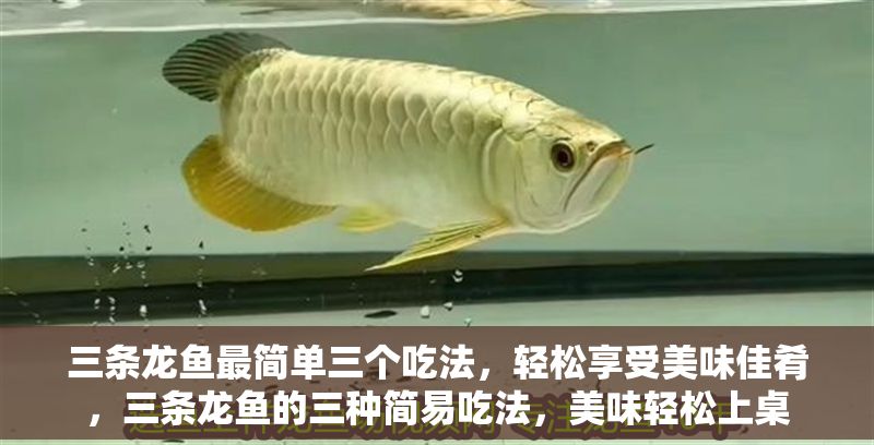 三條龍魚最簡單三個吃法，輕松享受美味佳肴，三條龍魚的三種簡易吃法，美味輕松上桌