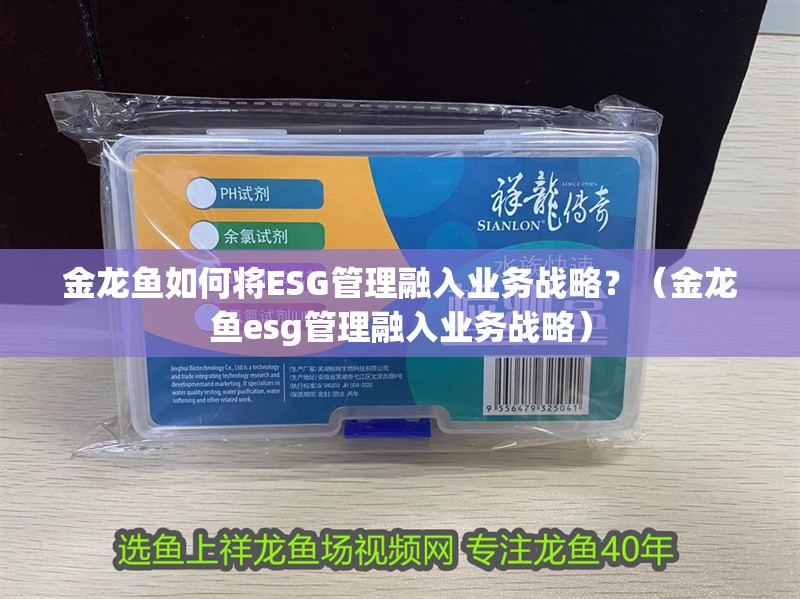 金龍魚如何將ESG管理融入業(yè)務(wù)戰(zhàn)略？（金龍魚esg管理融入業(yè)務(wù)戰(zhàn)略）