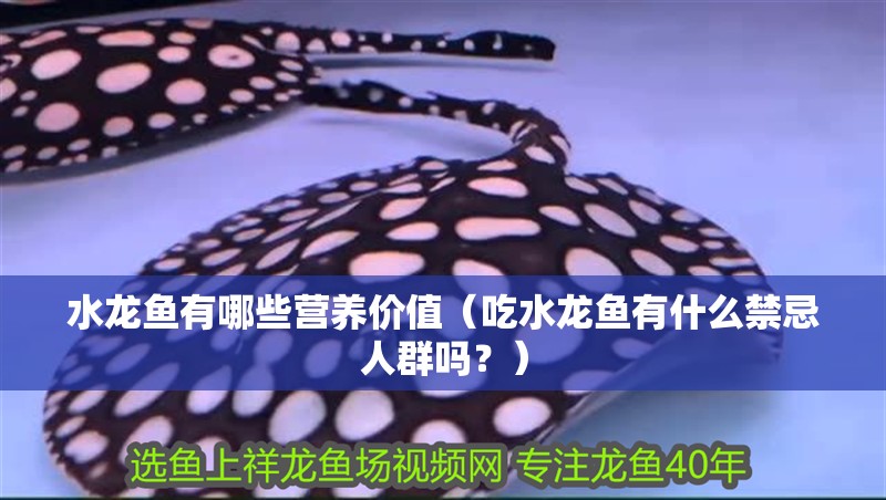 龍魚干蝦有營養嗎 水龍魚有哪些營養價值(吃水龍魚有什么禁忌人群嗎?) 龍魚百科 水龍魚有哪些營養價值(吃水龍魚有什么禁忌人群嗎?) 水龍魚有哪些營養價值(吃水龍魚有什么禁忌人群嗎?) 龍魚百科