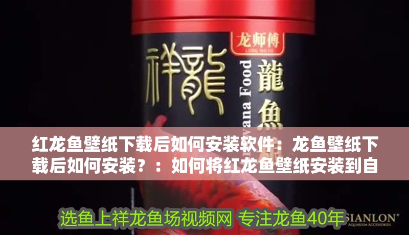 紅龍魚壁紙下載后如何安裝軟件：龍魚壁紙下載后如何安裝？：如何將紅龍魚壁紙安裝到自己的設(shè)備上