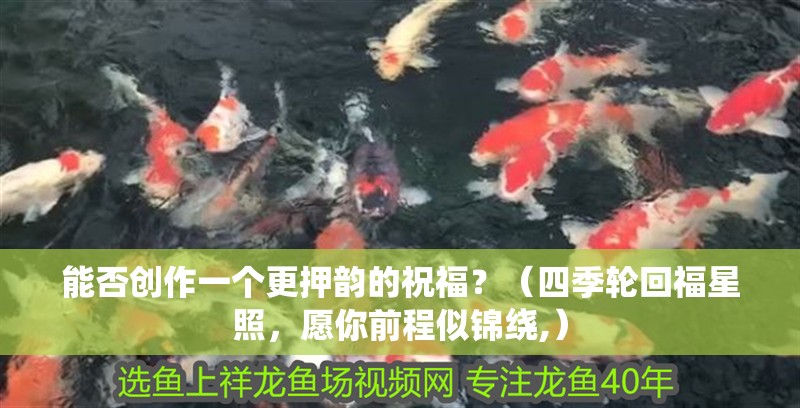 能否創作一個更押韻的祝福？（四季輪回福星照，愿你前程似錦繞,）