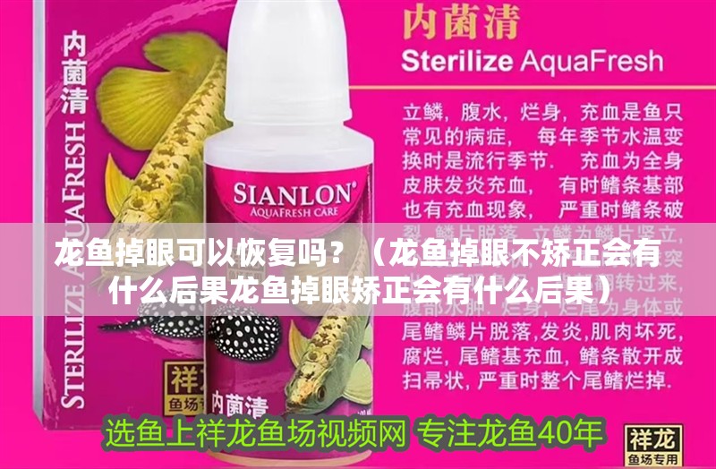 龍魚掉眼可以恢復嗎？（龍魚掉眼不矯正會有什么后果龍魚掉眼矯正會有什么后果）