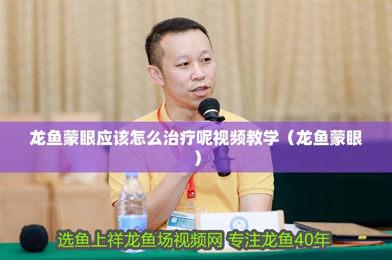 龍魚蒙眼應該怎么治療呢視頻教學（龍魚蒙眼）