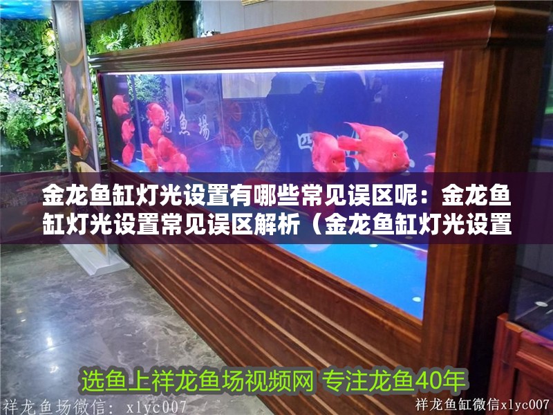 金龍魚缸燈光設置有哪些常見誤區呢：金龍魚缸燈光設置常見誤區解析（金龍魚缸燈光設置中的幾個常見誤區）