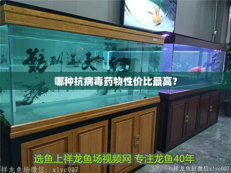 哪種抗病毒藥物性價比最高？