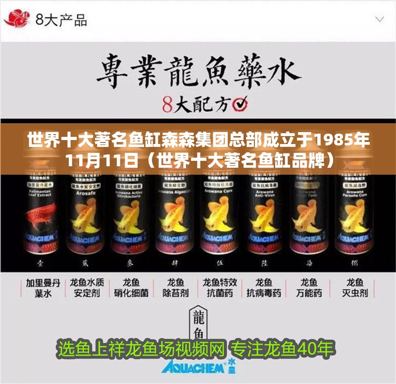 世界十大著名魚缸森森集團總部成立于1985年11月11日（世界十大著名魚缸品牌）