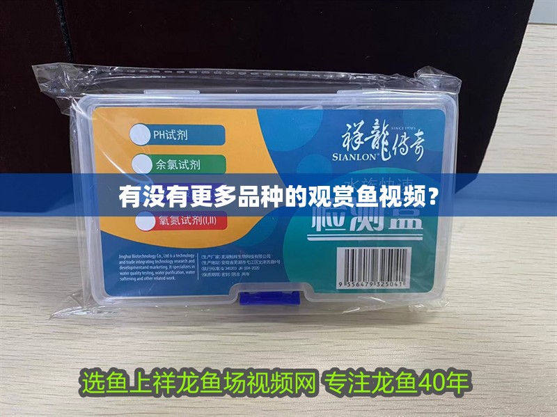 有沒有更多品種的觀賞魚視頻？
