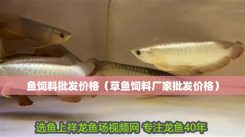 魚飼料批發價格（草魚飼料廠家批發價格）