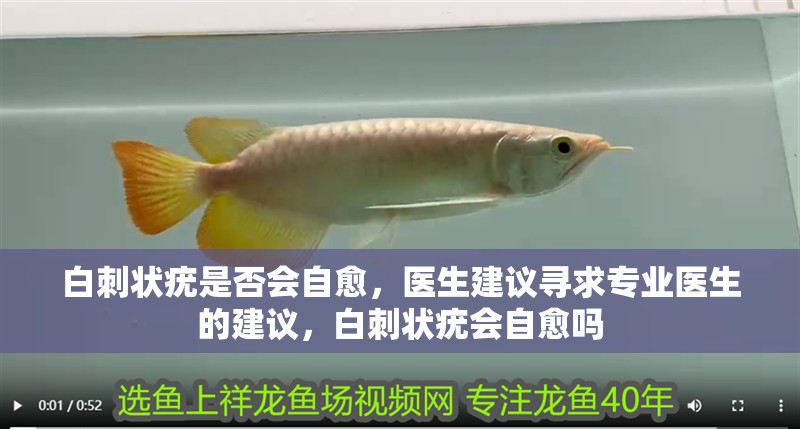 白刺狀疣是否會自愈，醫生建議尋求專業醫生的建議，白刺狀疣會自愈嗎