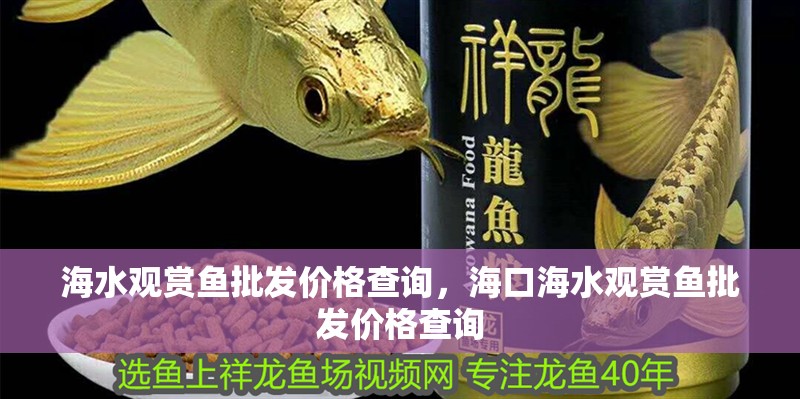 海水觀賞魚批發(fā)價格查詢，海口海水觀賞魚批發(fā)價格查詢