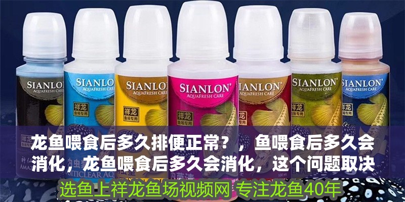 龍魚喂食后多久排便正常？，魚喂食后多久會消化，龍魚喂食后多久會消化，這個問題取決于多種因素