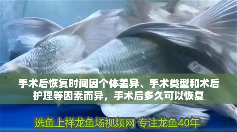 手術后恢復時間因個體差異、手術類型和術后護理等因素而異，手術后多久可以恢復