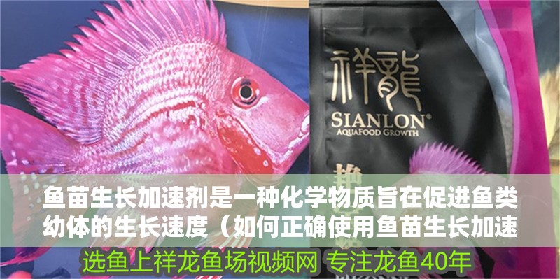 魚苗生長加速劑是一種化學物質旨在促進魚類幼體的生長速度（如何正確使用魚苗生長加速劑）