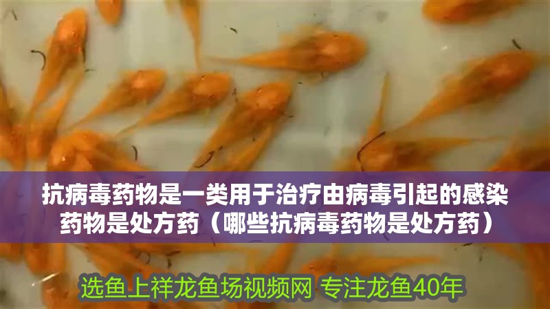 抗病毒藥物是一類用于治療由病毒引起的感染藥物是處方藥（哪些抗病毒藥物是處方藥）