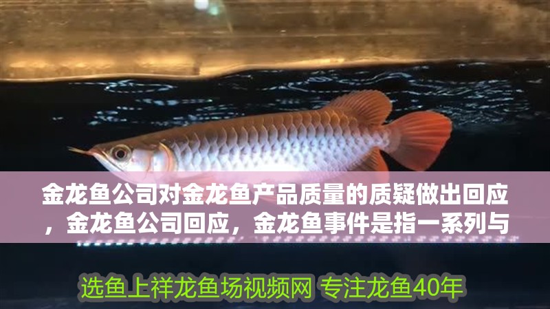 金龍魚公司對金龍魚產(chǎn)品質(zhì)量的質(zhì)疑做出回應(yīng),金龍魚公司回應(yīng),金龍魚事件是指一系列與金龍魚品牌相關(guān)的爭議和質(zhì)疑 觀賞魚百科 第2張 金龍魚公司對金龍魚產(chǎn)品質(zhì)量的質(zhì)疑做出回應(yīng),金龍魚公司回應(yīng),金龍魚事件是指一系列與金龍魚品牌相關(guān)的爭議和質(zhì)疑 金龍魚公司對金龍魚產(chǎn)品質(zhì)量的質(zhì)疑做出回應(yīng),金龍魚公司回應(yīng),金龍魚事件是指一系列與金龍魚品牌相關(guān)的爭議和質(zhì)疑 觀賞魚百科 第2張