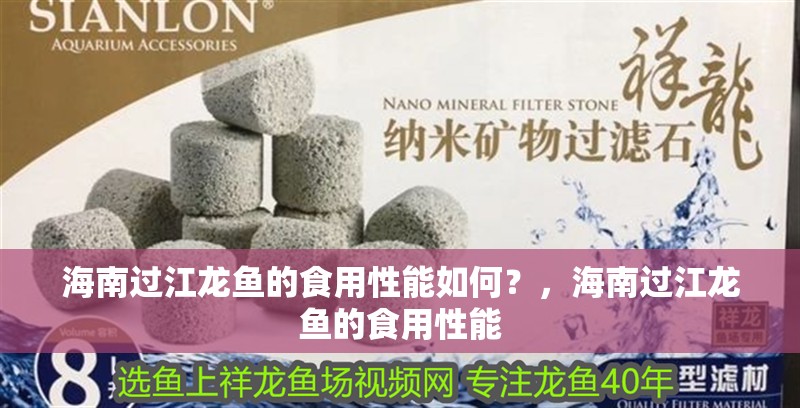 海南過江龍魚的食用性能如何？，海南過江龍魚的食用性能