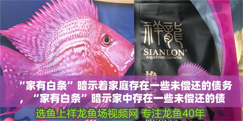 “家有白條”暗示著家庭存在一些未償還的債務，“家有白條”暗示家中存在一些未償還的債務，這可能涉及經濟狀況