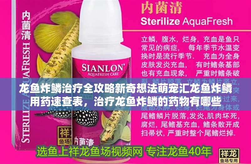 龍魚炸鱗治療全攻略新奇想法萌寵匯龍魚炸鱗用藥速查表，治療龍魚炸鱗的藥物有哪些