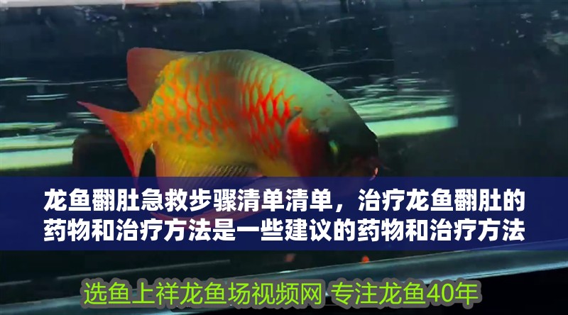 龍魚(yú)翻肚急救步驟清單清單，治療龍魚(yú)翻肚的藥物和治療方法是一些建議的藥物和治療方法