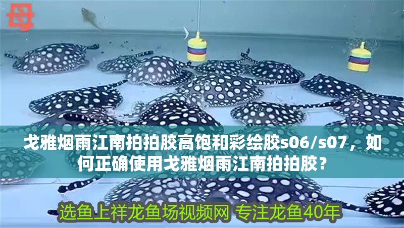 戈雅煙雨江南拍拍膠高飽和彩繪膠s06/s07，如何正確使用戈雅煙雨江南拍拍膠？