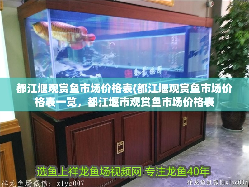 都江堰觀賞魚市場價格表(都江堰觀賞魚市場價格表一覽，都江堰市觀賞魚市場價格表