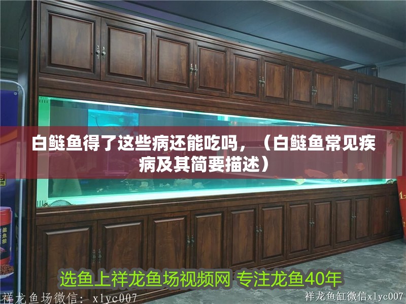 白鰱魚得了這些病還能吃嗎，（白鰱魚常見疾病及其簡(jiǎn)要描述）