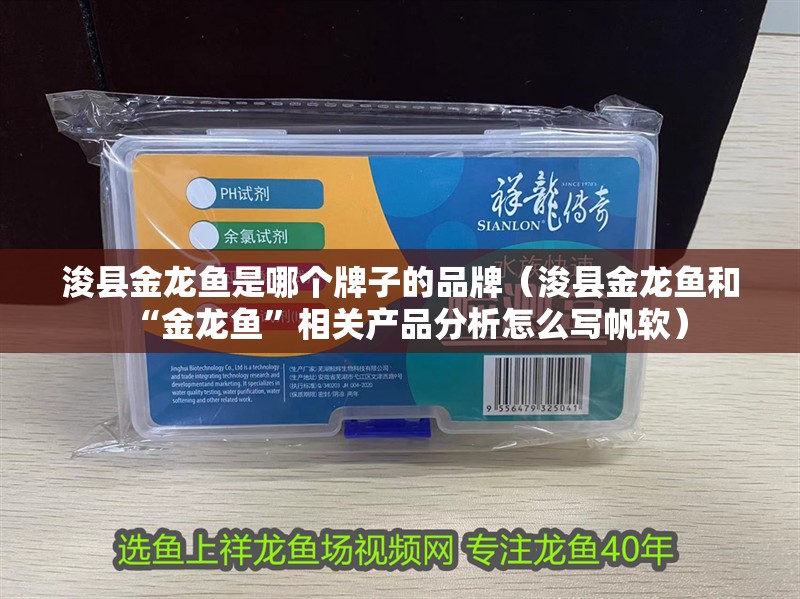 浚縣金龍魚是哪個牌子的品牌（浚縣金龍魚和“金龍魚”相關(guān)產(chǎn)品分析怎么寫帆軟）