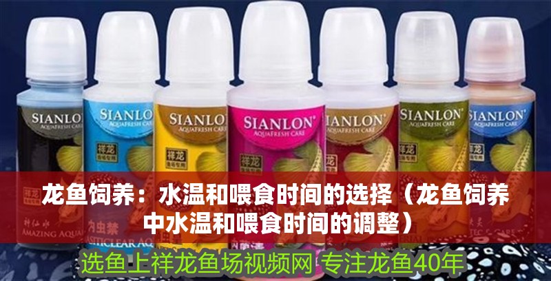 龍魚飼養(yǎng)：水溫和喂食時間的選擇（龍魚飼養(yǎng)中水溫和喂食時間的調(diào)整） 龍魚飼養(yǎng)：水溫和喂食時間的選擇（龍魚飼養(yǎng)中水溫和喂食時間的調(diào)整） 觀賞魚百科 第2張
