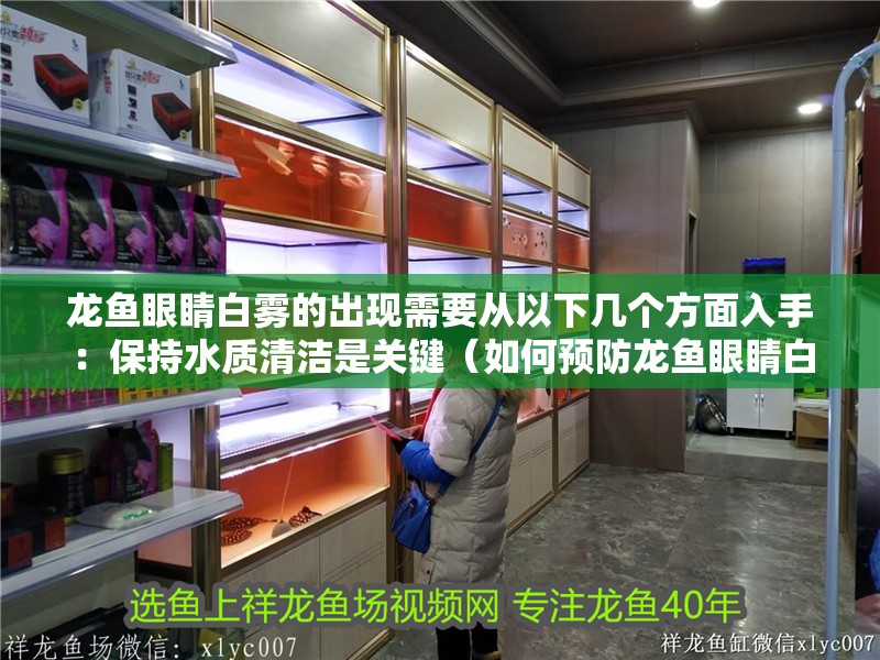 龍魚眼睛白霧的出現(xiàn)需要從以下幾個(gè)方面入手：保持水質(zhì)清潔是關(guān)鍵（如何預(yù)防龍魚眼睛白霧的出現(xiàn)）