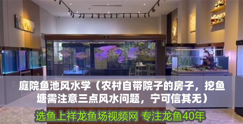 庭院魚池風水學（農村自帶院子的房子，挖魚塘需注意三點風水問題，寧可信其無）