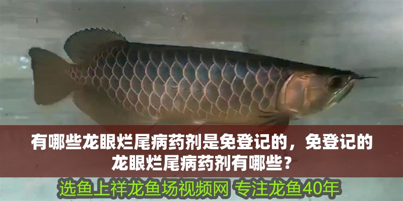 有哪些龍眼爛尾病藥劑是免登記的，免登記的龍眼爛尾病藥劑有哪些？