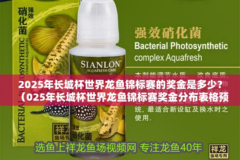 2025年長城杯世界龍魚錦標賽的獎金是多少？（025年長城杯世界龍魚錦標賽獎金分布表格預測） 2025年長城杯世界龍魚錦標賽的獎金是多少？（025年長城杯世界龍魚錦標賽獎金分布表格預測） 龍魚百科