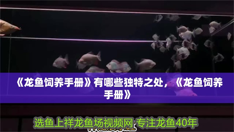 《龍魚飼養(yǎng)手冊》有哪些獨(dú)特之處，《龍魚飼養(yǎng)手冊》