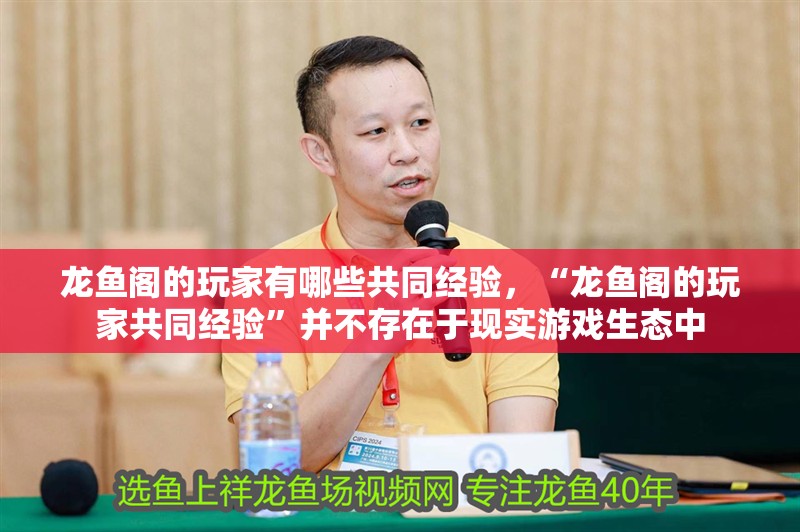 龍魚閣的玩家有哪些共同經驗，“龍魚閣的玩家共同經驗”并不存在于現實游戲生態中