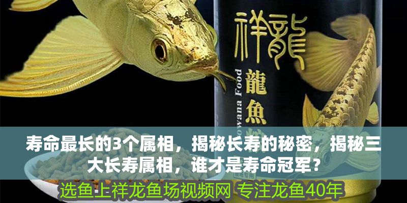 壽命最長(zhǎng)的3個(gè)屬相，揭秘長(zhǎng)壽的秘密，揭秘三大長(zhǎng)壽屬相，誰才是壽命冠軍？