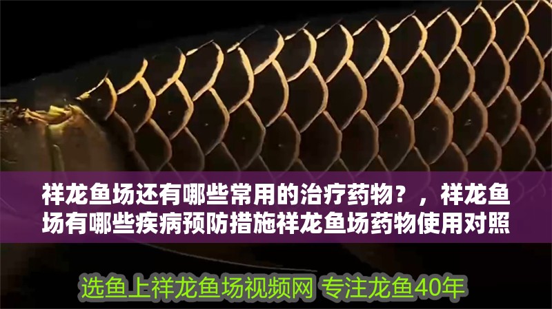祥龍魚場(chǎng)還有哪些常用的治療藥物？，祥龍魚場(chǎng)有哪些疾病預(yù)防措施祥龍魚場(chǎng)藥物使用對(duì)照表